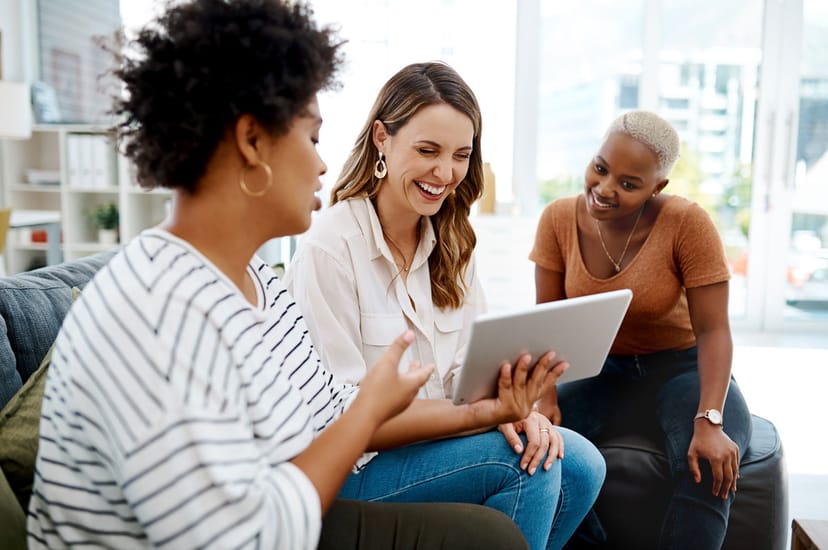 A therapist using video marketing and social media tips to engage clients and enhance online presence.