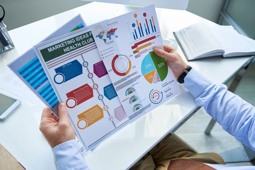 Graph illustrating the projected growth of the global mental health market